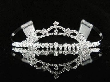 Wedding Silver Imperial ;Bridal headpiece;Rhinestone Dancer Opera Tiara;Bridesmaid Tiaras#2621