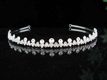Wedding Silver Band;Bridal headpiece;Rhinestone Dancer Opera Tiara;Bridesmaid Tiaras#6426