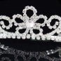 Wedding Silver Tiara;Bridal headpiece;Rhinestone Dancer Opera Tiara;Bridesmaid Tiaras#6922