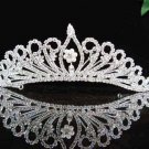 Wedding Silver Tiara;Bridal headpiece;Rhinestone Dancer Opera Tiara;Bridesmaid Tiaras#7154