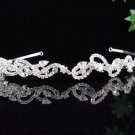 Wedding Silver Tiara;Bridal headpiece;Rhinestone Dancer Opera Tiara;Bridesmaid Tiaras#7156