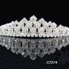 Wedding Silver Tiara;Bridal headpiece;Rhinestone Dancer Opera Tiara;Bridesmaid Tiaras#7274