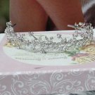 New Floral Dancer Opera regal ;Wedding Silver Tiara;Bridal headpiece;Bridesmaid Tiaras#2016