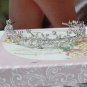 New Floral Dancer Opera regal ;Wedding Silver Tiara;Bridal headpiece;Bridesmaid Tiaras#2016