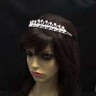 Dancer Opera Tiara;Wedding Silver Tiara;Bridal headpiece;Rhinestone Bridesmaid Tiaras#2705
