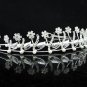 Dancer Opera Tiara;Wedding Silver Tiara;Bridal headpiece;Rhinestone Bridesmaid Tiaras#2705