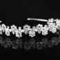 Dancer Opera Tiara;Wedding Silver Tiara;Bridal headpiece;Rhinestone Bridesmaid Tiaras#4616