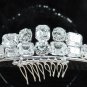 Dancer Opera Tiara;Wedding Silver Tiara;Bridal headpiece;Rhinestone Bridesmaid Tiaras#4719