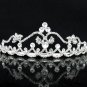 Dancer Opera Tiara;Wedding Silver Tiara;Bridal headpiece;Rhinestone Bridesmaid Tiaras#5616
