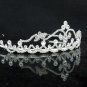 Dancer Opera Tiara;Wedding Silver Tiara;Bridal headpiece;Rhinestone Bridesmaid Tiaras#5616