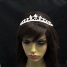 Dancer Opera Tiara;Wedding Silver Tiara;Bridal headpiece;Rhinestone Bridesmaid Tiaras#8856