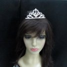 Dancer Opera Tiara;Wedding Silver Tiara;Bridal headpiece;Rhinestone Bridesmaid Tiaras#9014
