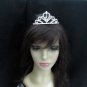 Dancer Opera Tiara;Wedding Silver Tiara;Bridal headpiece;Rhinestone Bridesmaid Tiaras#9014