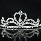 Dancer Opera Tiara;Wedding Silver Tiara;Bridal headpiece;Rhinestone Bridesmaid Tiaras#9015