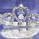 Dancer Opera Tiara;Wedding Silver Tiara;Bridal headpiece;Rhinestone Bridesmaid Tiaras#9017