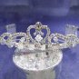 Dancer Opera Tiara;Wedding Silver Tiara;Bridal headpiece;Rhinestone Bridesmaid Tiaras#9017