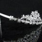 Dancer Opera Tiara;Wedding Silver Tiara;Bridal headpiece;Rhinestone Bridesmaid Tiaras#9046