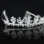 Dancer Opera Tiara;Wedding Silver Tiara;Bridal headpiece;Rhinestone Bridesmaid Tiaras#9051