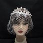 Dancer Opera Tiara;Wedding Silver Tiara;Bridal headpiece;Rhinestone Bridesmaid Tiaras#9072