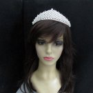 Dancer Opera Tiara;Wedding Silver Tiara;Bridal headpiece;Rhinestone Bridesmaid Tiaras#9223