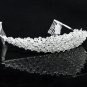 Dancer Opera Tiara;Wedding Silver Tiara;Bridal headpiece;Rhinestone Bridesmaid Tiaras#9223