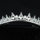 Dancer Opera Tiara;Wedding Silver Tiara;Bridal headpiece;Rhinestone Bridesmaid Tiaras#9235