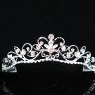 Delicate Bridesmaid Tiaras;Dancer Opera Tiara;Wedding Silver Tiara;Bridal headpiece#1111