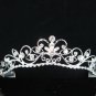 Delicate Bridesmaid Tiaras;Dancer Opera Tiara;Wedding Silver Tiara;Bridal headpiece#1111