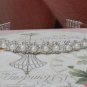 Floral Bridesmaid Headband;Dancer Opera Tiara;Wedding Silver Tiara;Bridal headpiece#624
