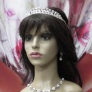 Elegance Bridesmaid Imperial;Dancer Opera Tiara;Wedding Silver Tiara;Bridal headpiece#459