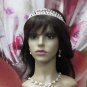 Elegance Bridesmaid Imperial;Dancer Opera Tiara;Wedding Silver Tiara;Bridal headpiece#459