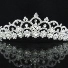 Elegance Bridesmaid Imperial;Dancer Opera Tiara;Wedding Silver Tiara;Bridal headpiece#3053s