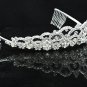 Elegance Bridesmaid Imperial;Dancer Opera Tiara;Wedding Silver Tiara;Bridal headpiece#3053s