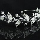 Dancer Opera Tiara;Elegance Bridesmaid Imperial;Wedding Silver Tiara;Bridal headpiece#3788