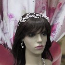 Elegance Bridesmaid Headband;Dancer Opera Tiara;Wedding Silver Tiara;Bridal headpiece#1315