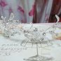Elegance Bridesmaid Headband;Dancer Opera Tiara;Wedding Silver Tiara;Bridal headpiece#1315