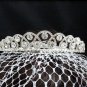 Dancer Opera Tiara;Elegance Bridesmaid Imperial;Wedding Silver Tiara;Bridal headpiece#163