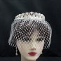 Dancer Opera Tiara;Elegance Bridesmaid Imperial;Wedding Silver Tiara;Bridal headpiece#163