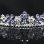 Dancer Opera Tiara;Elegance Bridesmaid Imperial;Wedding Silver Tiara;Bridal headpiece#164pu