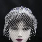 Dancer Opera Tiara;Elegance Bridesmaid Imperial;Wedding Silver Tiara;Bridal headpiece#164pu