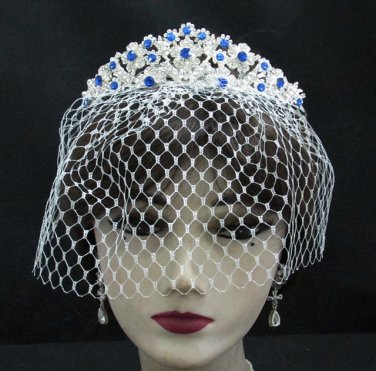 Elegance Bridesmaid Imperial ;Dancer Opera Tiara;Wedding Silver Tiara;Bridal headpiece#564ry
