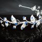 Fancy Floral Headband ;Dancer Opera Tiara;Wedding Silver Tiara;Bridal headpiece#3788ry