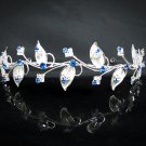 Fancy Floral Headband ;Dancer Opera Tiara;Wedding Silver Tiara;Bridal headpiece#3788ry