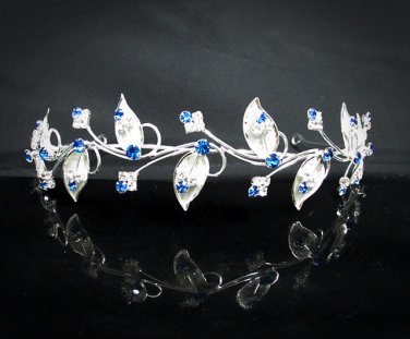 Fancy Floral Headband ;Dancer Opera Tiara;Wedding Silver Tiara;Bridal headpiece#3788ry