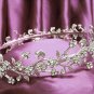 Fancy Floral Headband ;Dancer Opera Tiara;Wedding Silver Tiara;Bridal headpiece#2016