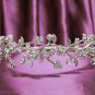 Fancy Floral Headband ;Dancer Opera Tiara;Wedding Silver Tiara;Bridal headpiece#2016