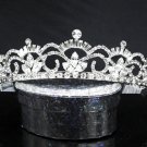 Elegance Silver Tiara ;Dancer Opera Tiara;Wedding Silver Tiara;Bridal headpiece#6012