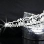 Elegance Silver Tiara ;Dancer Opera Tiara;Wedding Silver Tiara;Bridal headpiece#6012