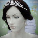 Fancy Silver Regal ;Dancer Opera Tiara;Wedding Silver Tiara;Bridal headpiece#4867