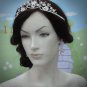 Fancy Silver Regal ;Dancer Opera Tiara;Wedding Silver Tiara;Bridal headpiece#4867